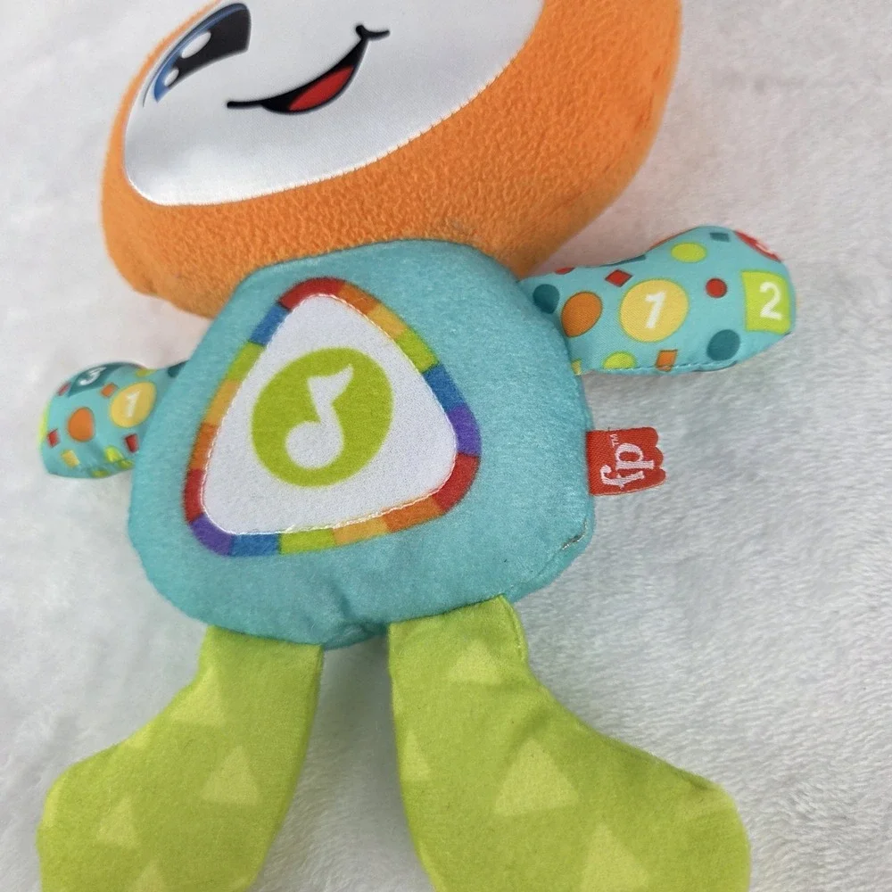Fisher Price DJ Groovin' Go Light Up Plush Musical Baby Toy Used Tested Works